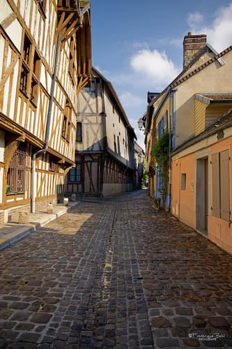 La rue Gambey à Troyes