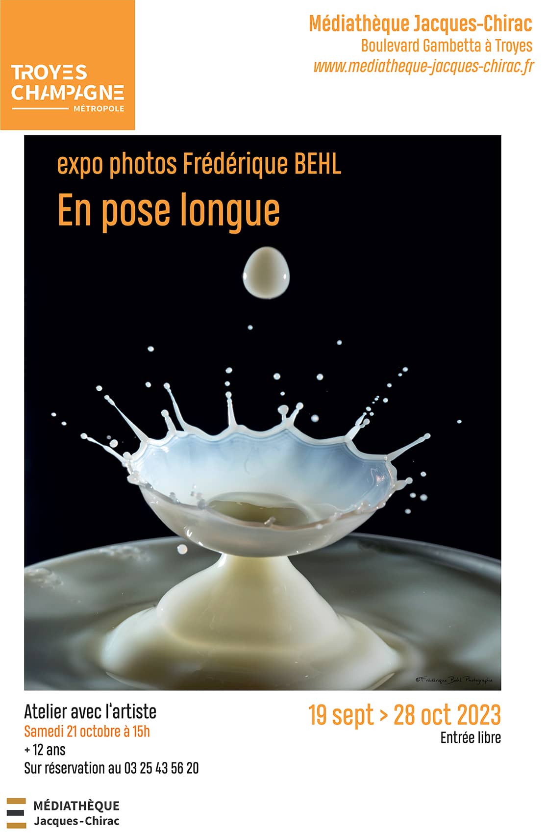 Exposition En pose longue à la médiathèque Jacques Chirac